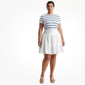 Lauren Ralph Lauren White Eyelet Skirt